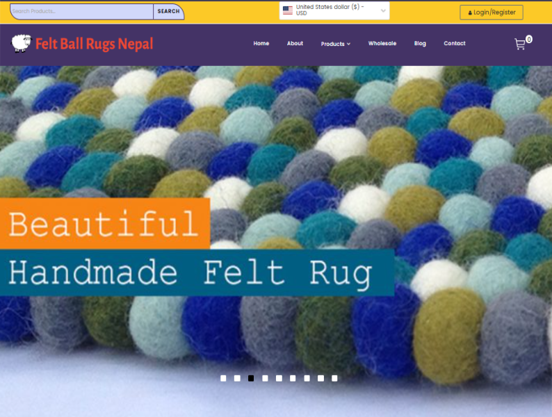 Felt Ball Rugs Nepal